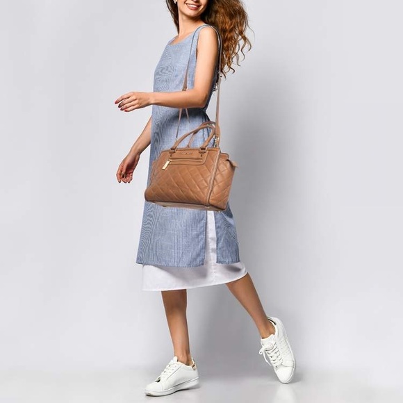 MICHAEL Michael Kors Brown Quilted Leather Selma Satchel - Picture 10 of 11